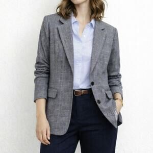 Vintage Jonathan Michael Wool Camel Hair Blazer Size 14 Pockets Old Money Preppy